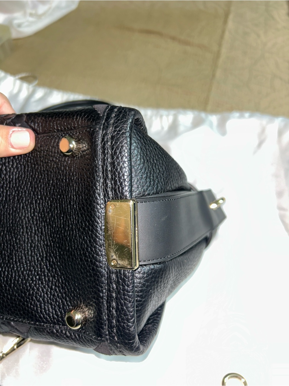 Coach Black Swagger 27 Quilted & Textured Leather Top-Handle Satchel - Picture 2 of 14